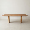 Mesa de jantar orgânica linha clean ArboREAL, 200x113 cm em madeira maciça, pronta entrega, perfeita para salas sofisticadas, até 8 lugares.