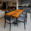 mesa madeira maciça varanda gourmet 8 lugares pronta entrega arboreal