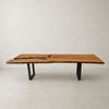Mesa orgânica linha rústica ArboREAL, em madeira maciça 300x105 cm, pronta entrega, ideal para salas amplas, até 12 lugares.