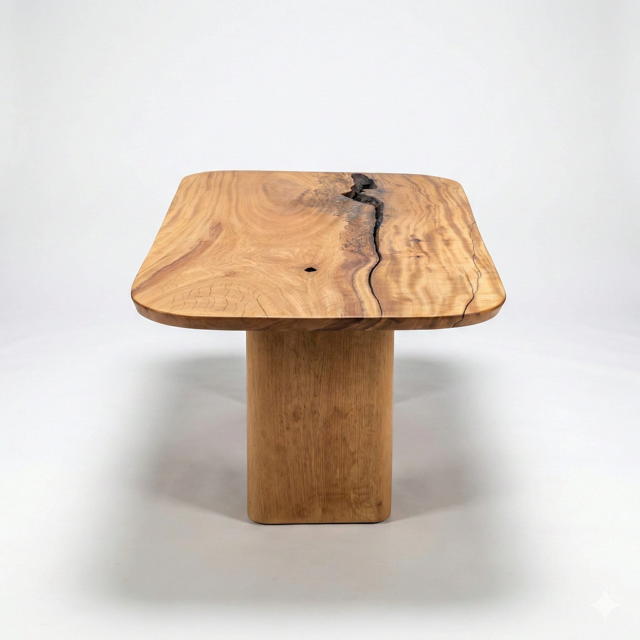mesa geometric organica madeira maciça 8 lugares pronta entrega arboreal