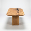 mesa geometric organica madeira maciça 8 lugares pronta entrega arboreal