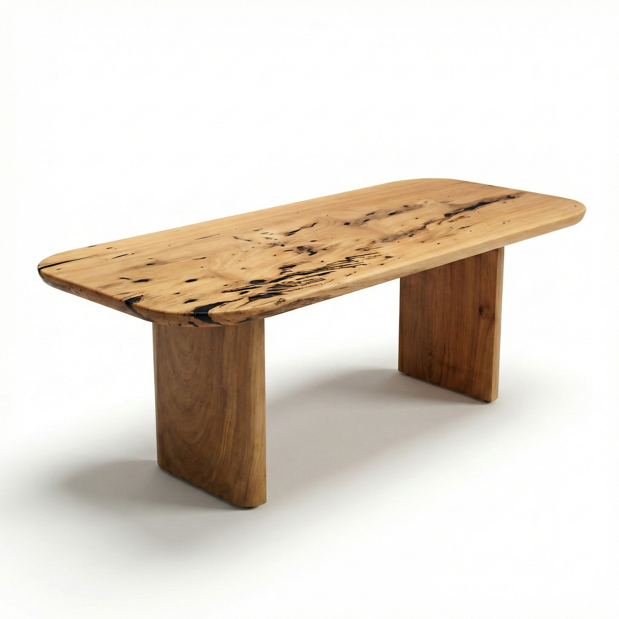 mesa organica 6 lugares madeira maciça pronta entrega mesa geometric arboreal