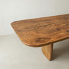 Mesa de jantar orgânica linha clean ArboREAL, 200x113 cm em madeira maciça, pronta entrega, perfeita para salas sofisticadas, até 8 lugares.