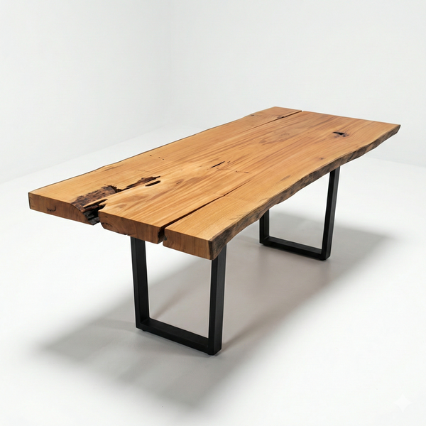 mesa organica madeira maciça 8 lugares arboreal