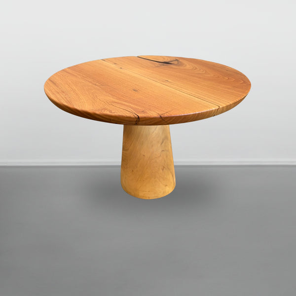 mesa redonda madeira maciça arboreal