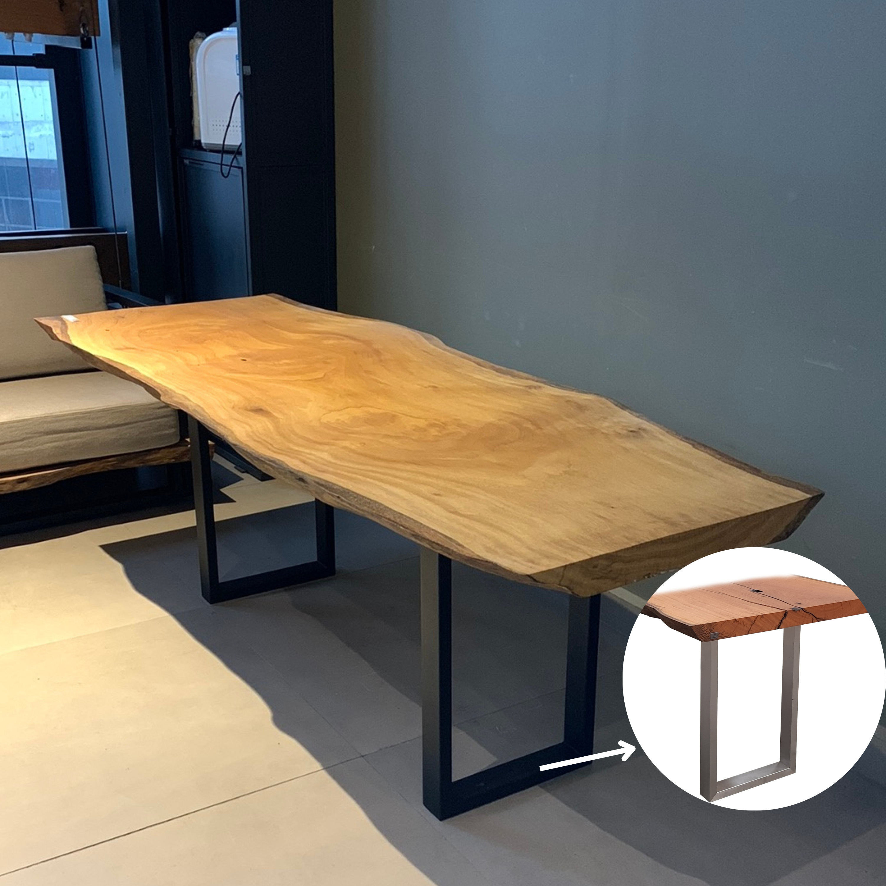Mesa Madeira Maciça - 84 x 220 cm