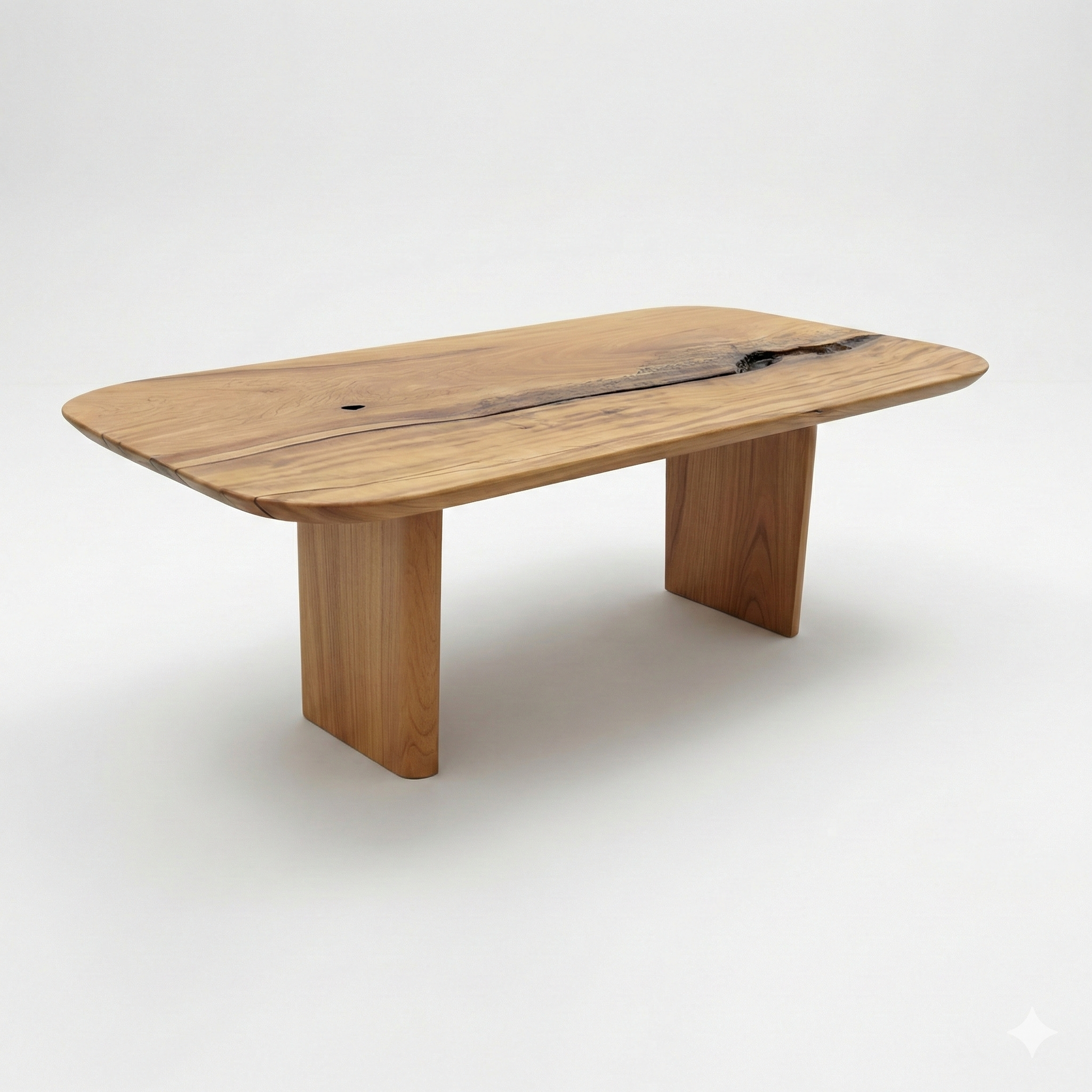 mesa geometric organica madeira maciça 8 lugares pronta entrega arboreal