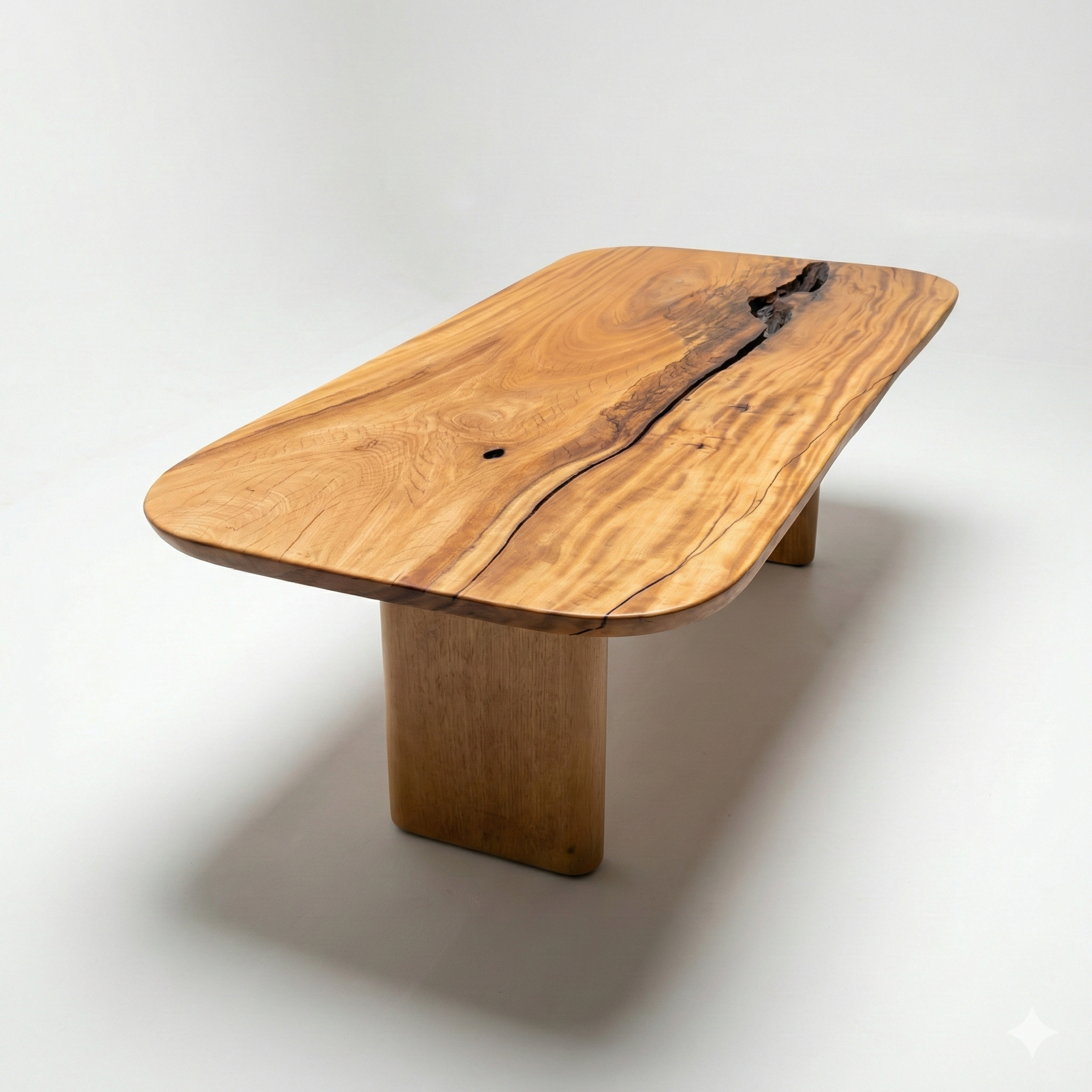 mesa geometric organica madeira maciça 8 lugares pronta entrega arboreal