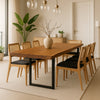 mesa rustica pes de ferro preto 8 lugares pronta entrega arboreal