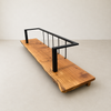 sofa prancha madeira maciça com chaise arboreal