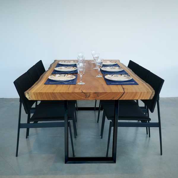conjunto mesa de jantar rustica 6 lugares cadeira corda nautica
